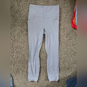 Athleta Light Blue Salutation Leggings